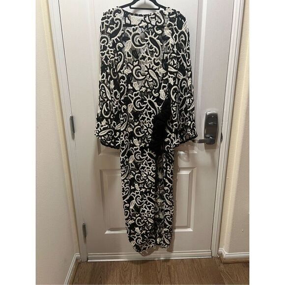 LACE THE LABEL TRIC DRESS SAND - BLACK  Size S NWT $790 - Picture 4 of 7